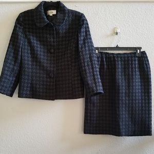 Herringbone 2PC Skirt Suit